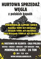 Węgiel hurt z polskich kopalni. Promocja Lipiec 2024... OGłOSZENIA Bazarok.pl