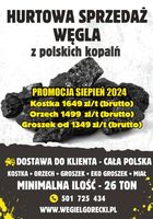 Węgiel hurt z polskich kopalni. Promocja Sierpień 2024... OGłOSZENIA Bazarok.pl